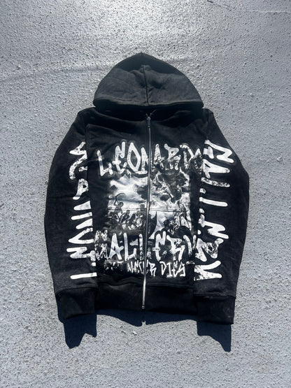 Art Never Dies Zip-Up Hoodie